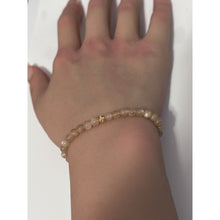 Load image into Gallery viewer, Natural Sunstone Gemstones Mini 4mm 18K Charm Bead - Rafant
