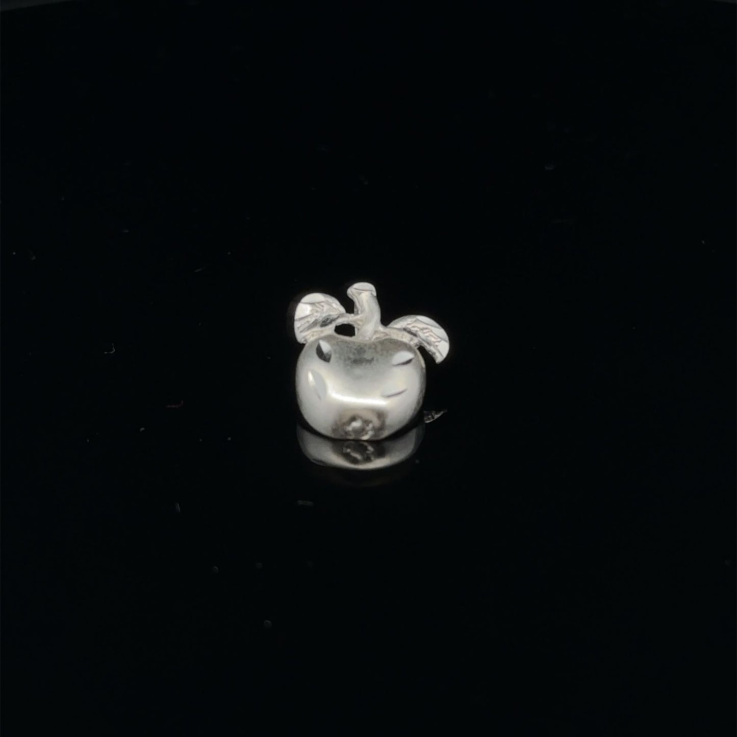 925 Sterling Silver Pendant Charm Apple Fruit - Rafant