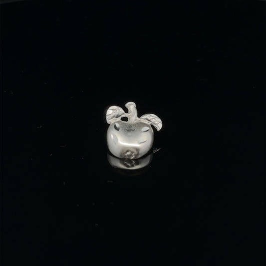 925 Sterling Silver Pendant Charm Apple Fruit - Rafant