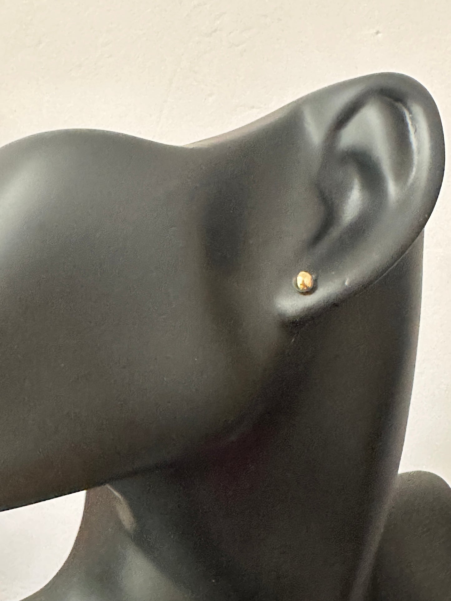 18K Gold Earrings Stud Balls Tiny - Rafant