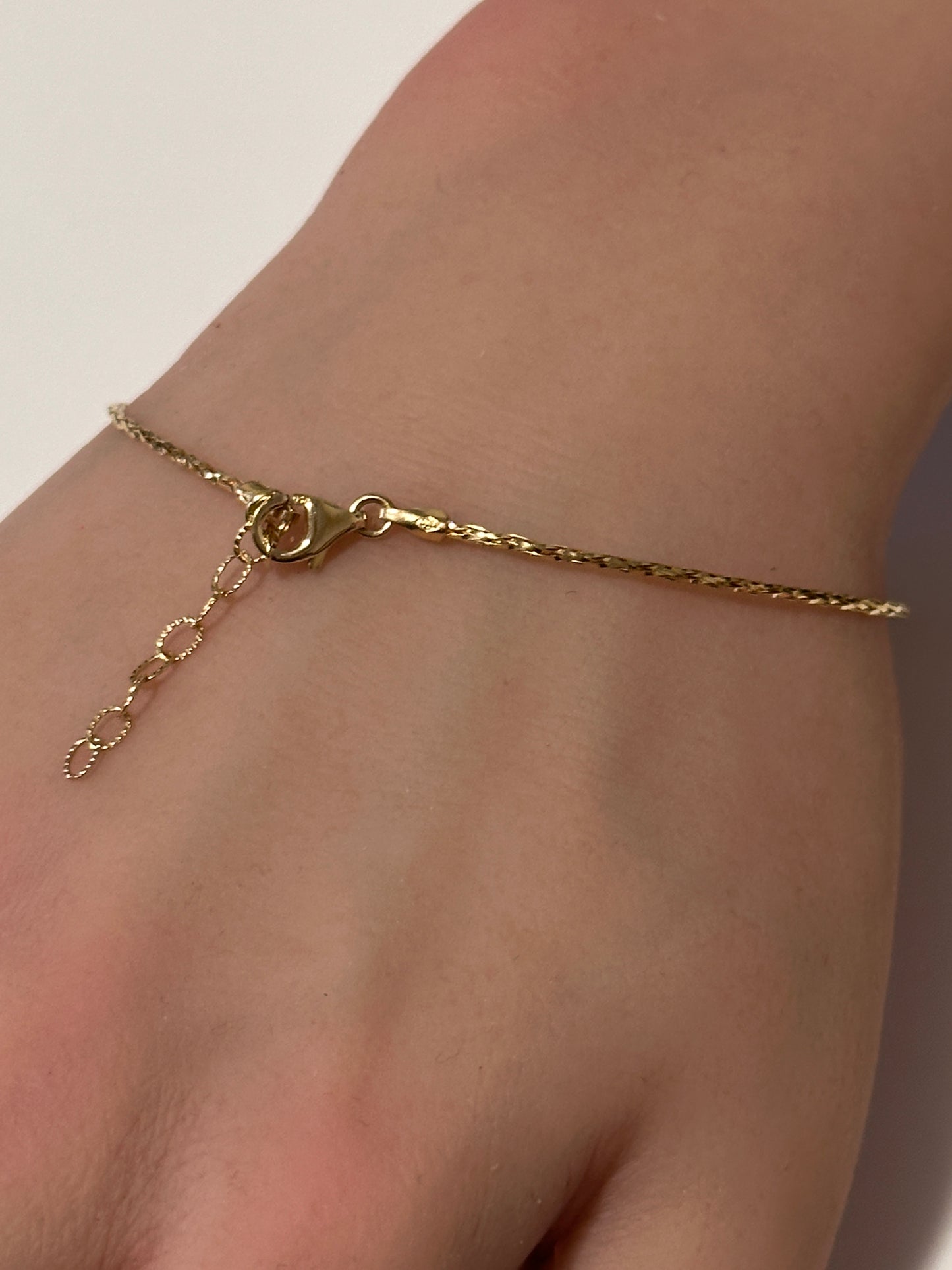 18K Gold Bracelet Saudi Gold Beaded 2 Tone Yellow White - Rafant