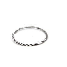 Load image into Gallery viewer, 925 Sterling Silver Cuff Bangle Bracelet Size 6.25 inches Oxidized
