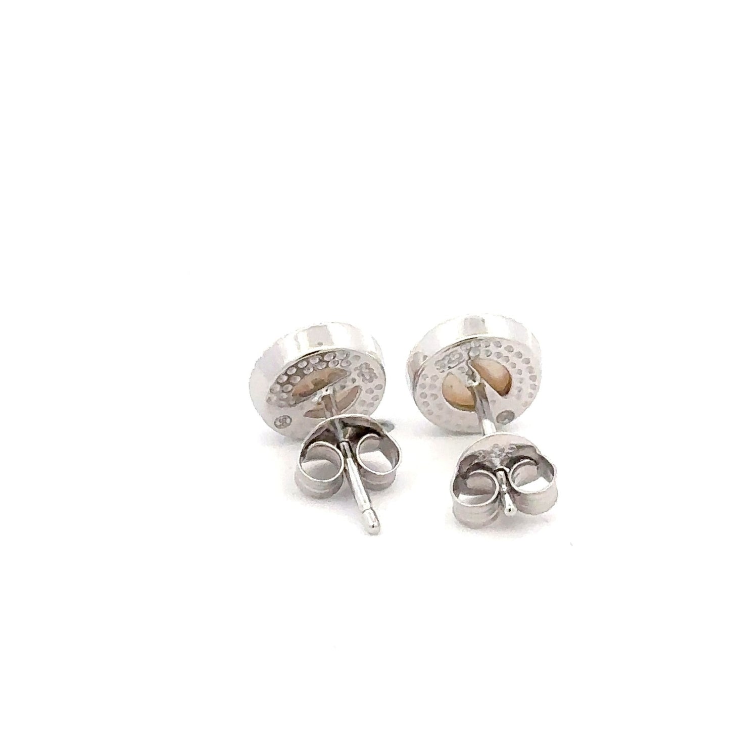 925 Sterling Silver Stud Earrings Freshwater Pearl - Rafant