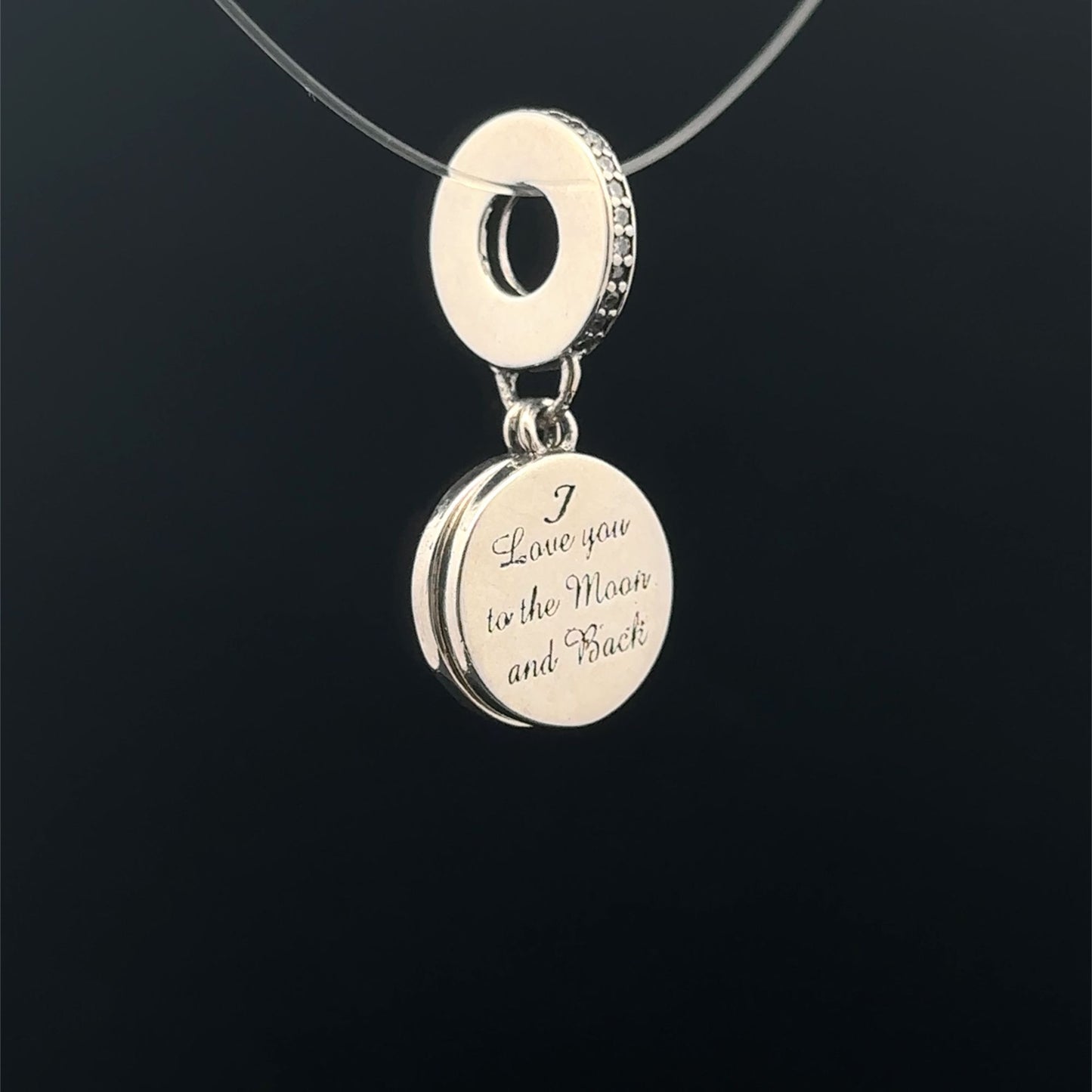 925 Sterling Silver Pendant Stars Moon For Charm Bracelet - Rafant