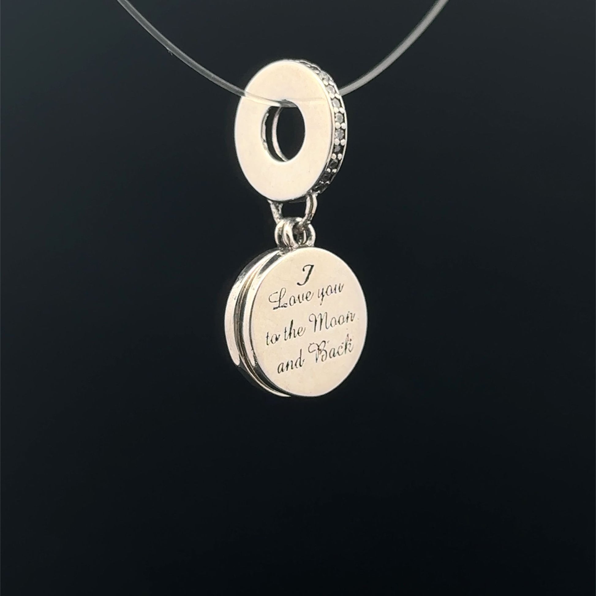 925 Sterling Silver Pendant Stars Moon For Charm Bracelet - Rafant
