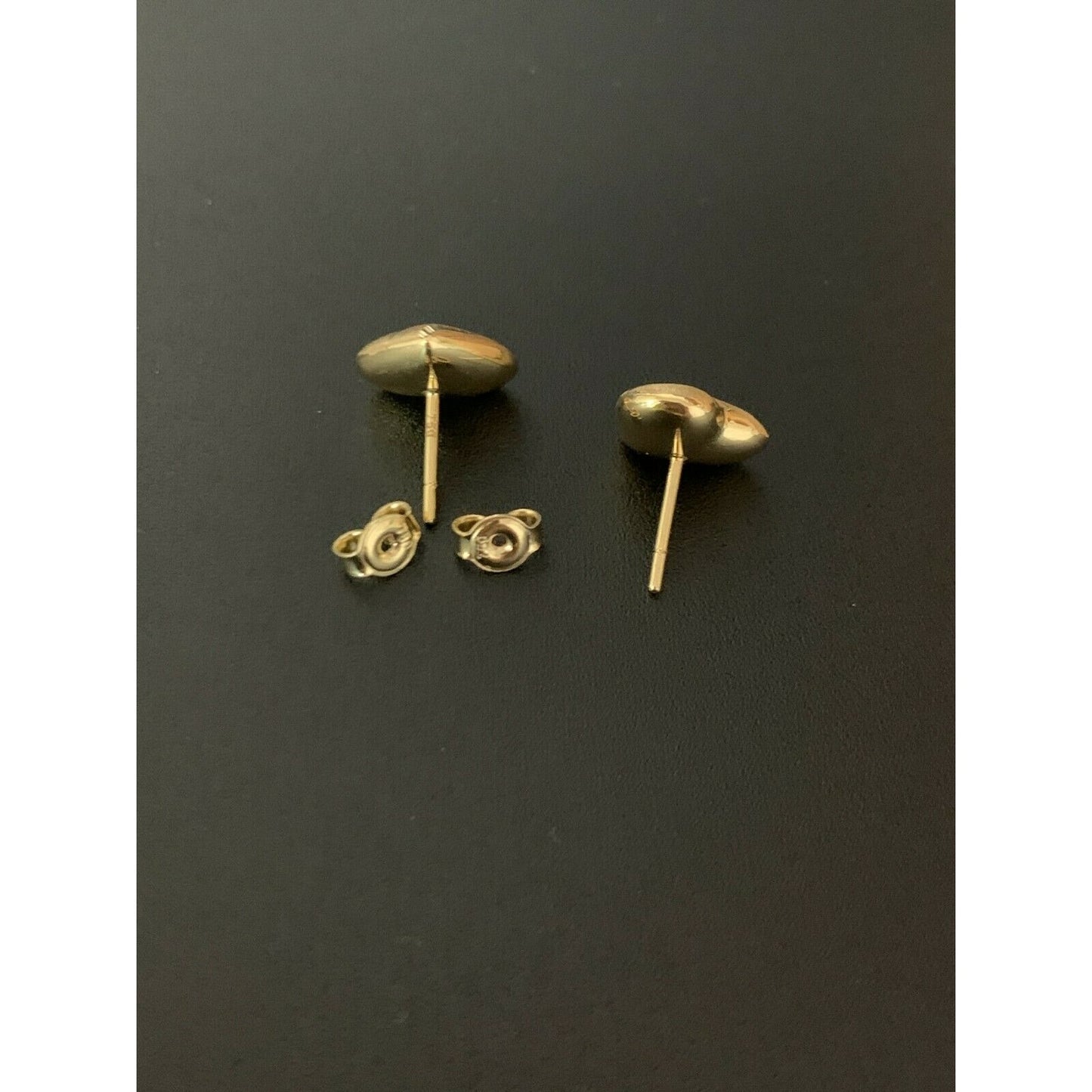 18K Gold Earrings Stud Heart  2.72 grams - Rafant