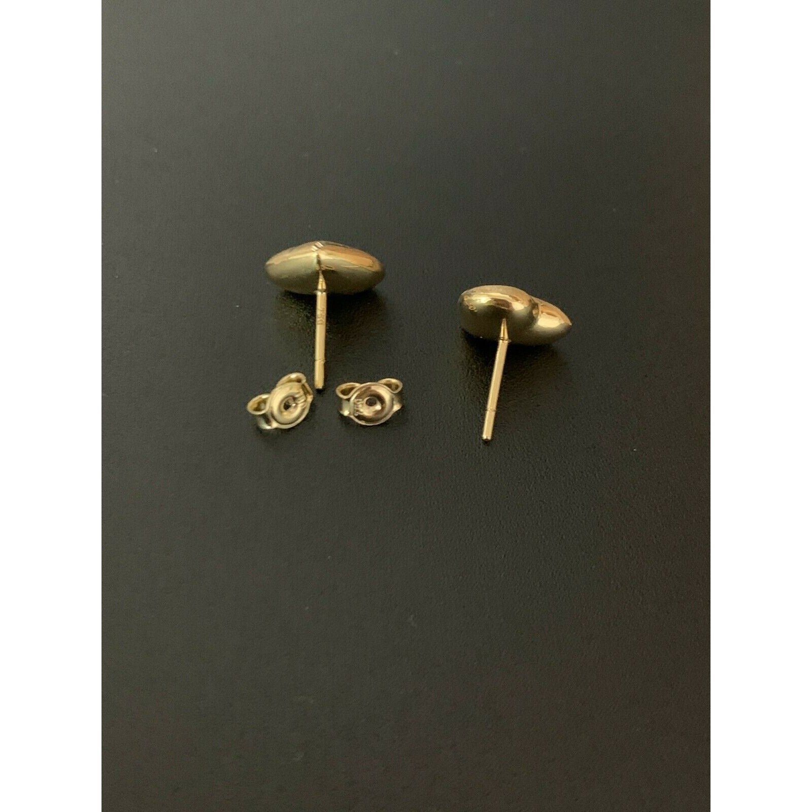 18K Gold Earrings Stud Heart  2.72 grams - Rafant