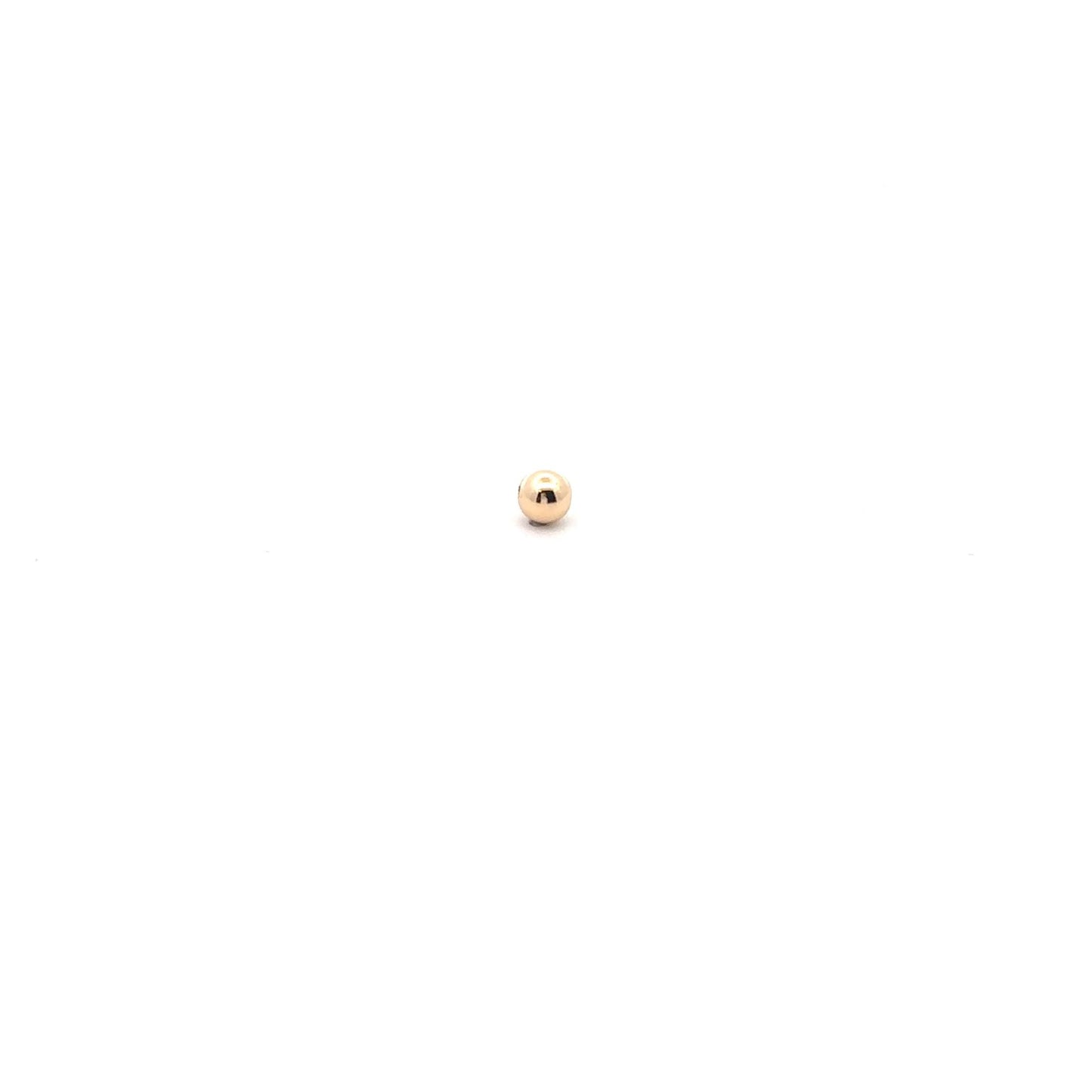 18K Gold Ball Bead Spacer DIY Bracelet Necklace Making 5mm - Rafant
