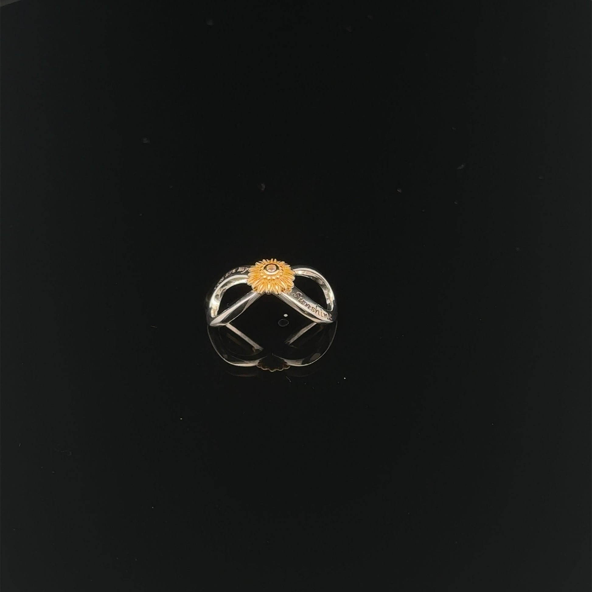 925 Sterling Silver Charm Bead Sunshine Flower - Rafant