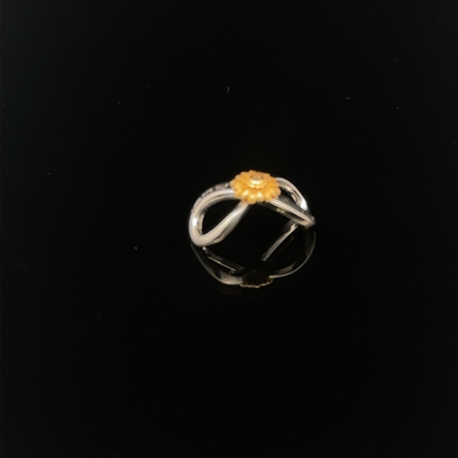 925 Sterling Silver Charm Bead Sunshine Flower - Rafant