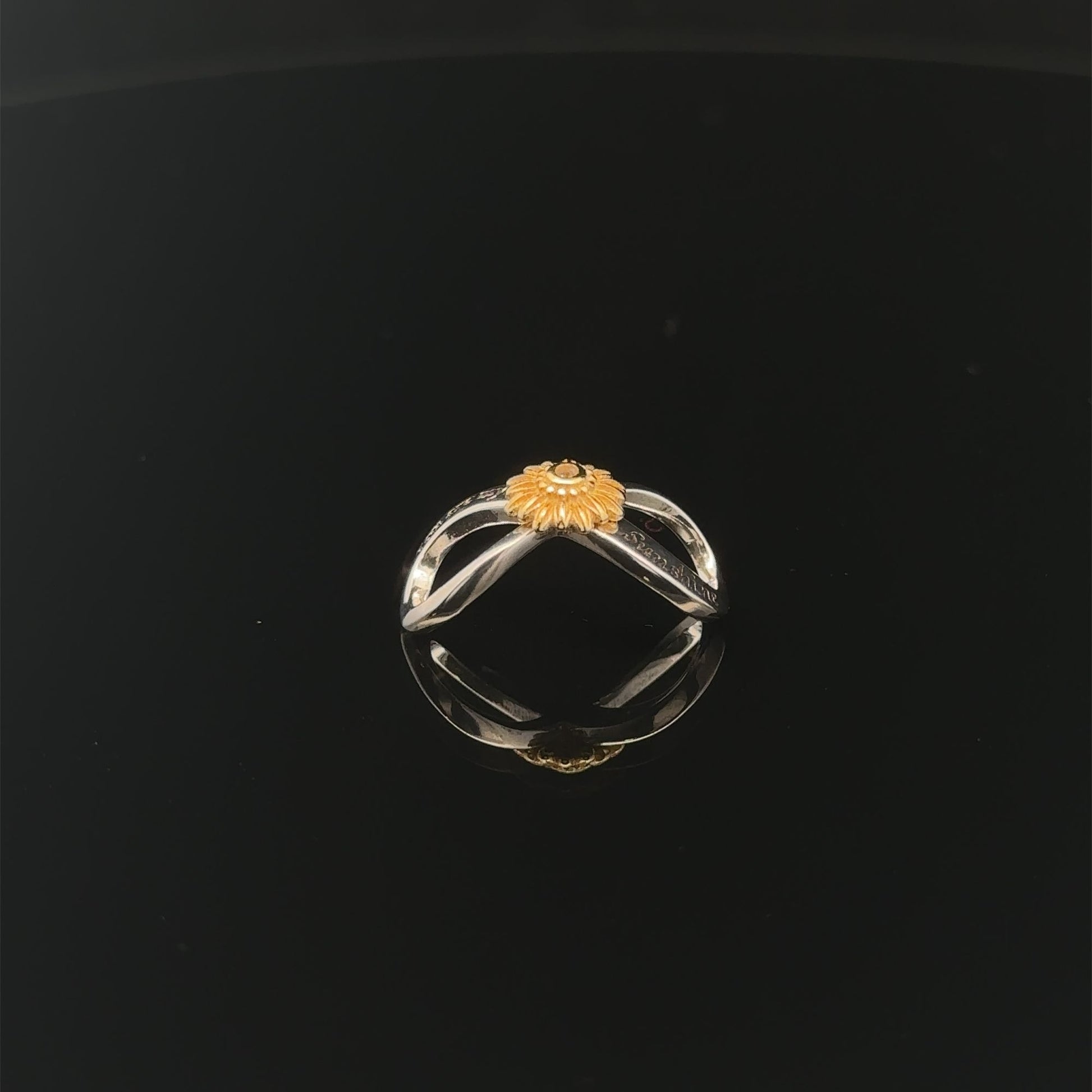 925 Sterling Silver Charm Bead Sunshine Flower - Rafant