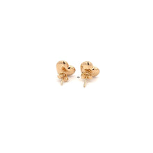 Load image into Gallery viewer, 18K Gold Earrings Stud Puffed Heart - Rafant
