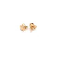 Load image into Gallery viewer, 18K Gold Earrings Stud Puffed Heart - Rafant
