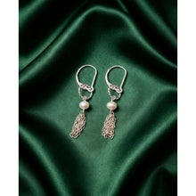Load image into Gallery viewer, 925 Sterling Silver Leverback Earrings Freshwater Tassel Interchangeable Modular
