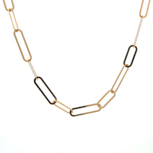 Load image into Gallery viewer, 18K Gold Necklace Paperclip Chain 18 inches - Rafant
