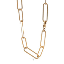 Load image into Gallery viewer, 18K Gold Necklace Paperclip Chain 18 inches - Rafant
