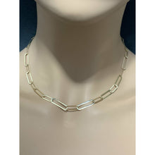Load image into Gallery viewer, 18K Gold Necklace Paperclip Chain 18 inches - Rafant
