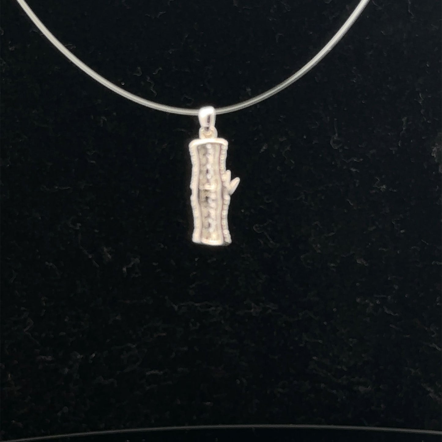 925 Sterling Silver Pendant Charm Lucky Bamboo - Rafant