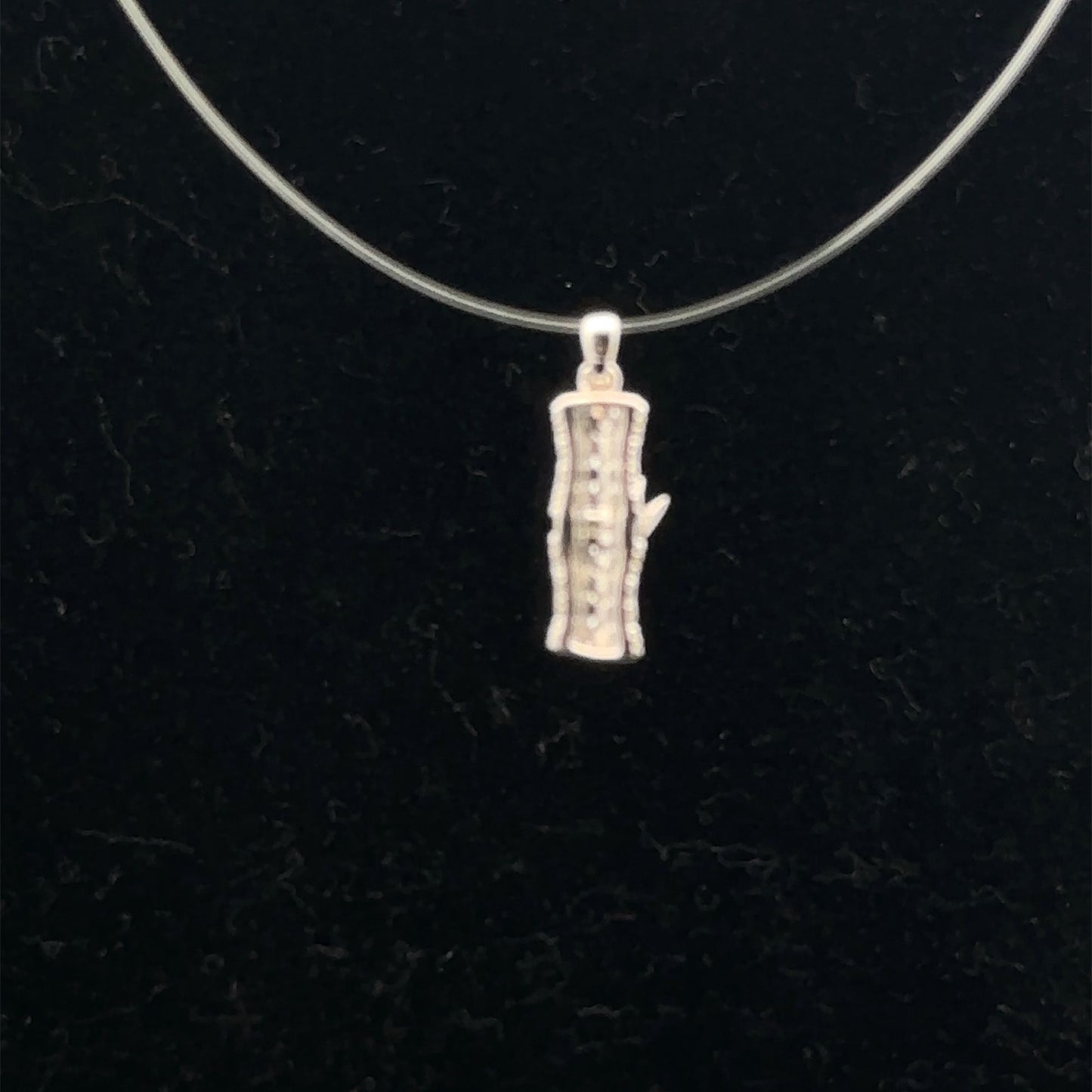 925 Sterling Silver Pendant Charm Lucky Bamboo - Rafant