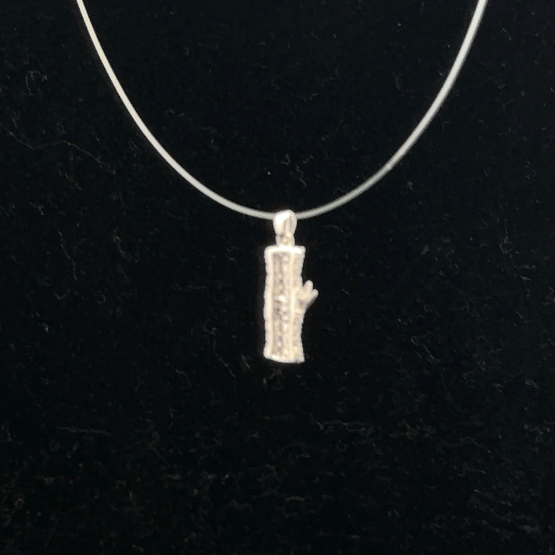 925 Sterling Silver Pendant Charm Lucky Bamboo - Rafant