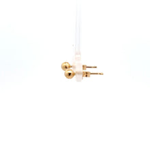 Load image into Gallery viewer, 18K Gold Earrings Stud Balls Polished Small - Rafant
