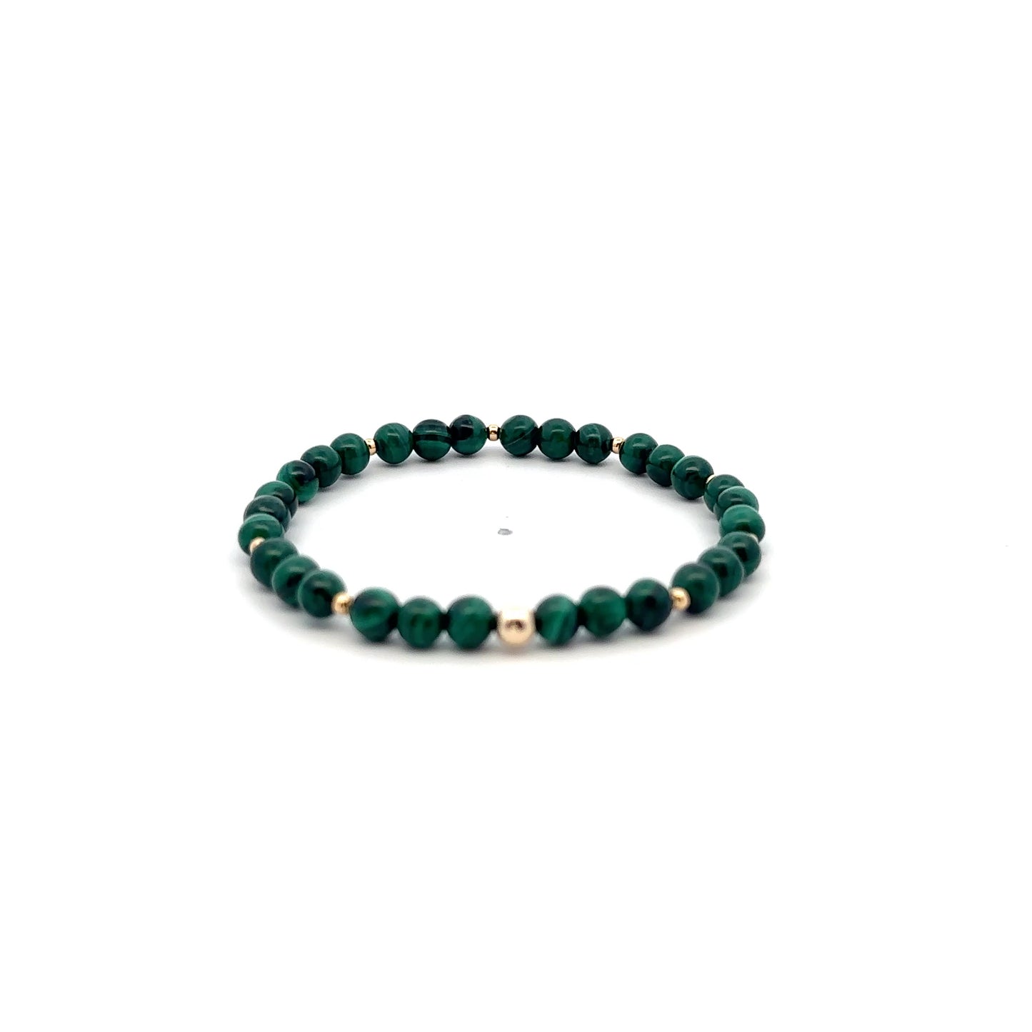 Natural Gemstones Mini 3-4mm 18K Yellow Gold Charm Bead Birthstone - Rafant