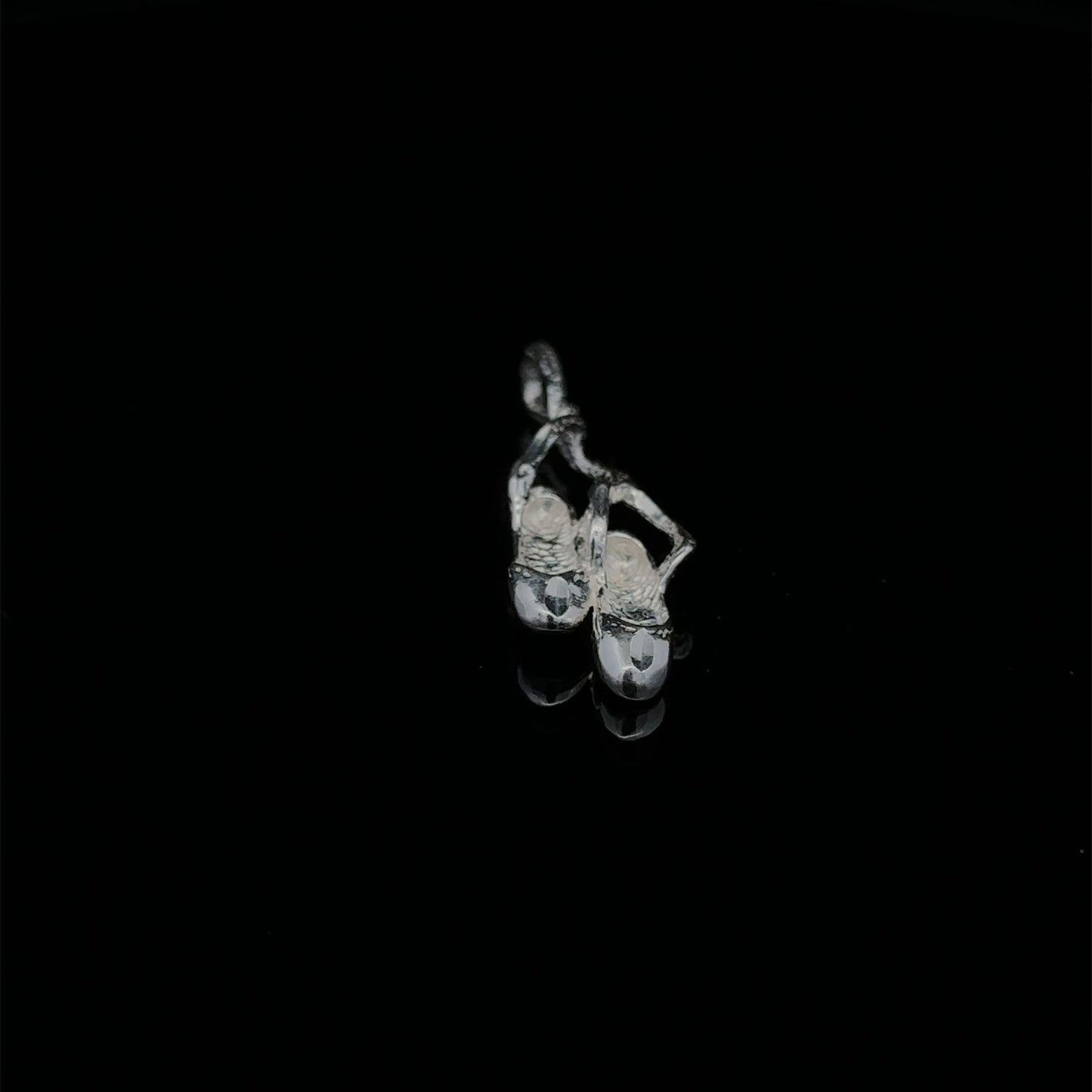 925 Sterling Silver Pendant Charm Ballerina Slipper - Rafant