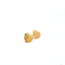 Load image into Gallery viewer, 18k Gold Earrings Stud Post Heart
