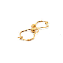 Load image into Gallery viewer, 18K Gold Earrings Heart Hoops Loops
