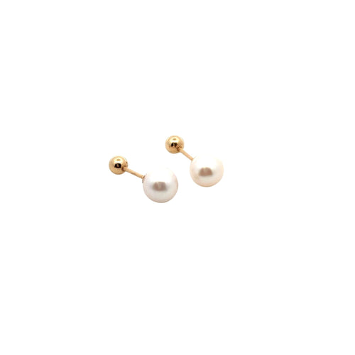 18K Gold Earrings Freshwater Pearls Multiway - Rafant