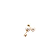 Load image into Gallery viewer, 18K Gold Earrings Freshwater Pearls Multiway - Rafant
