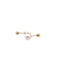 Load image into Gallery viewer, 18K Gold Earrings Freshwater Pearls Multiway - Rafant
