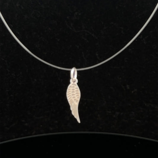 925 Sterling Silver Pendant Charm Wing - Rafant