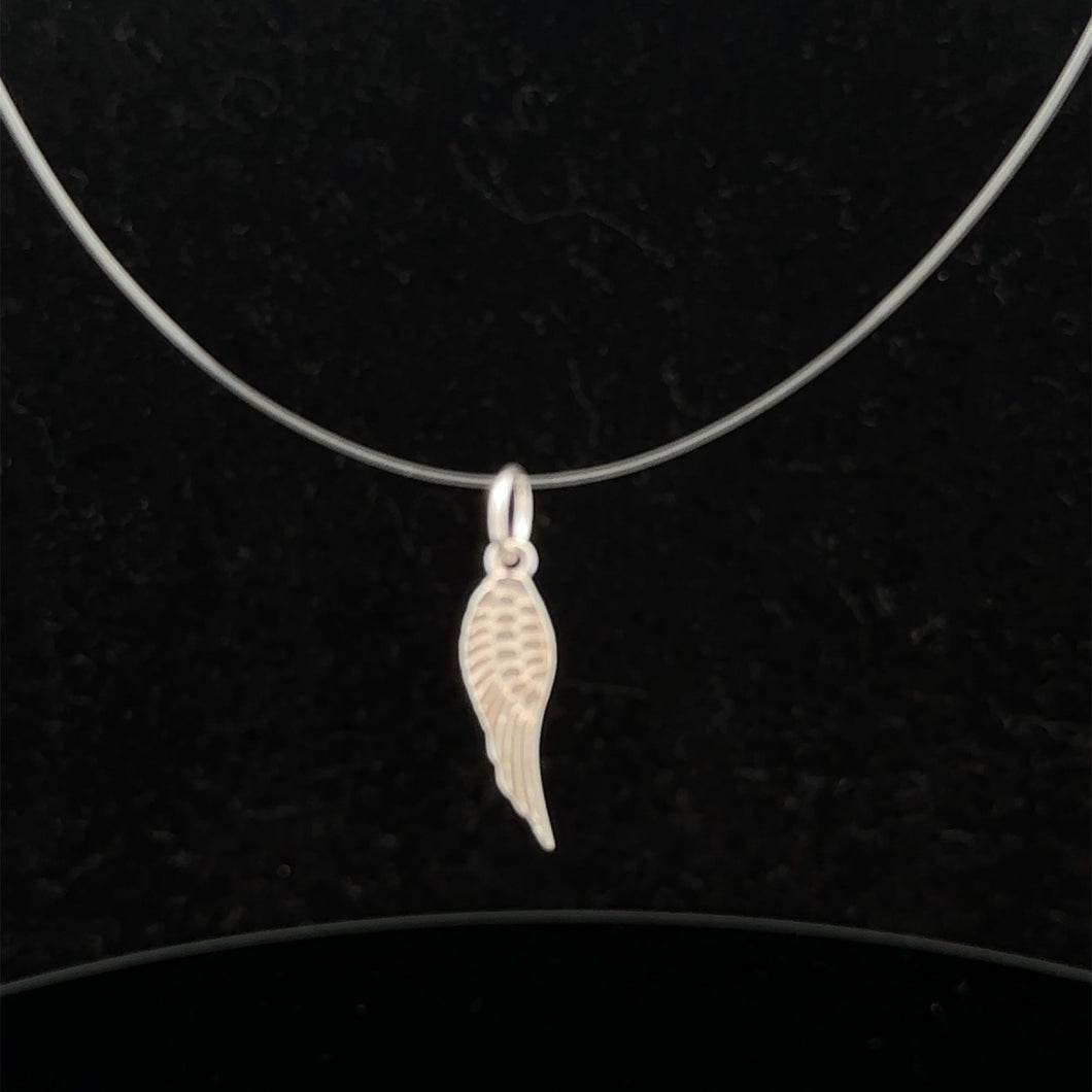 925 Sterling Silver Pendant Charm Wing