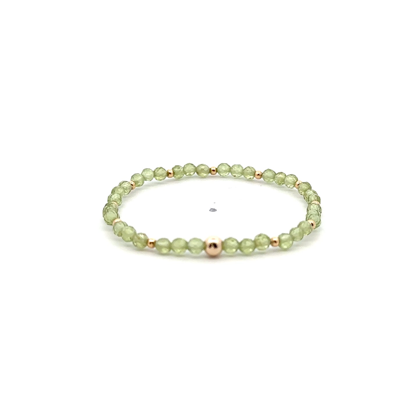 Natural Gemstones Mini 3-4mm 18K Yellow Gold Charm Bead Birthstone - Rafant