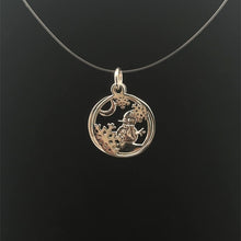 Load image into Gallery viewer, 925 Sterling Silver Pendant Snowman Snowflakes Holiday Christmas Charm
