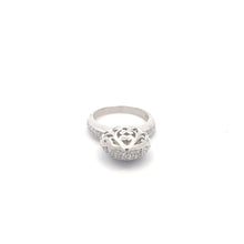 Load image into Gallery viewer, 925 Sterling Silver Ring  Heart Cubic Zirconia Size 5 - Rafant
