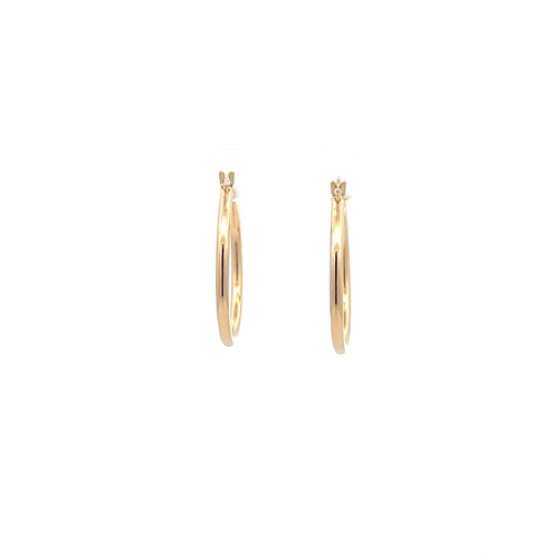 18K Gold Earrings Hoops Loops - Rafant