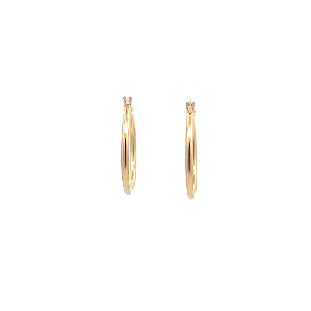 18K Gold Earrings Hoops Loops - Rafant