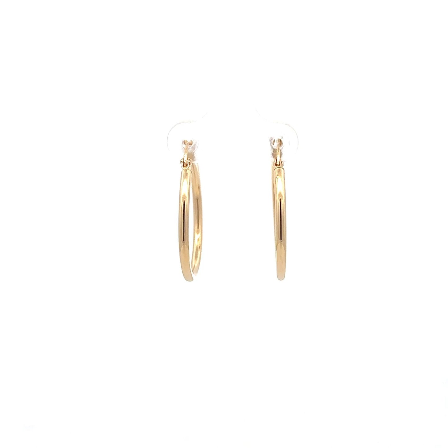18K Gold Earrings Hoops Loops - Rafant