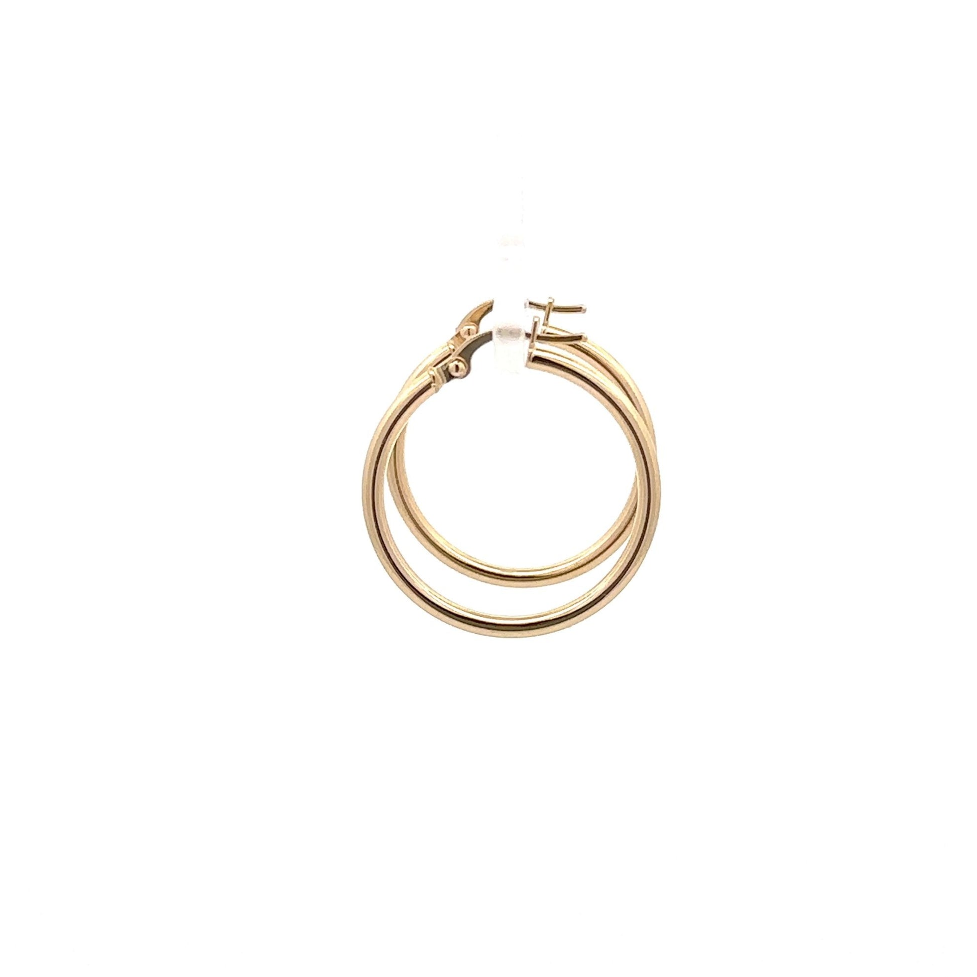 18K Gold Earrings Hoops Loops - Rafant