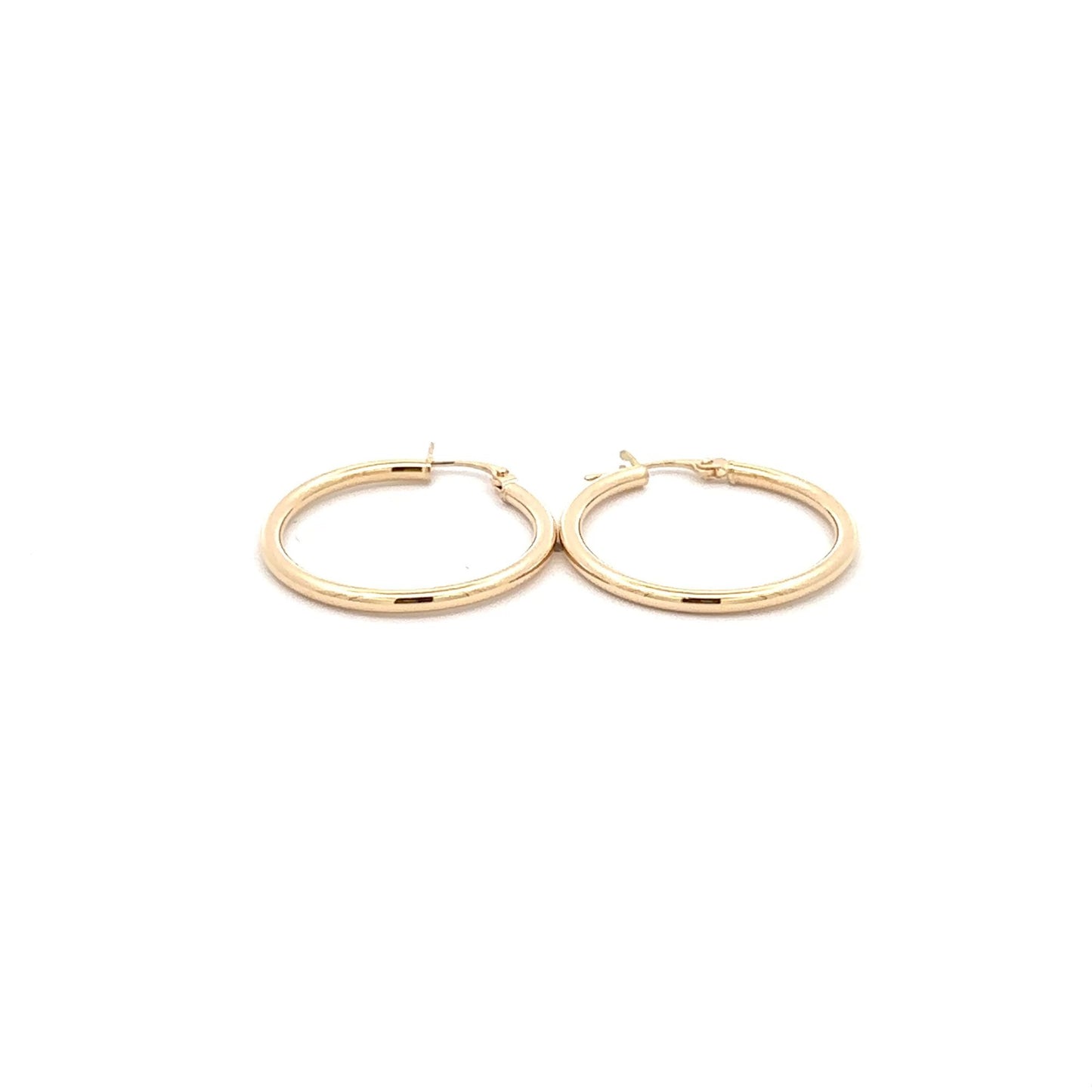 18K Gold Earrings Hoops Loops - Rafant