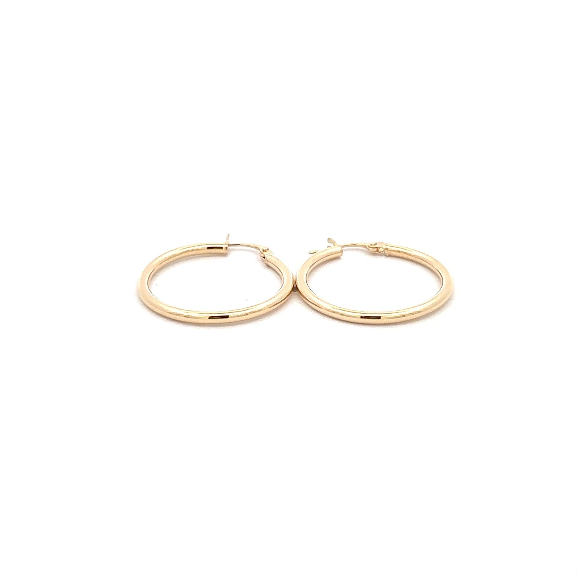 18K Gold Earrings Hoops Loops - Rafant