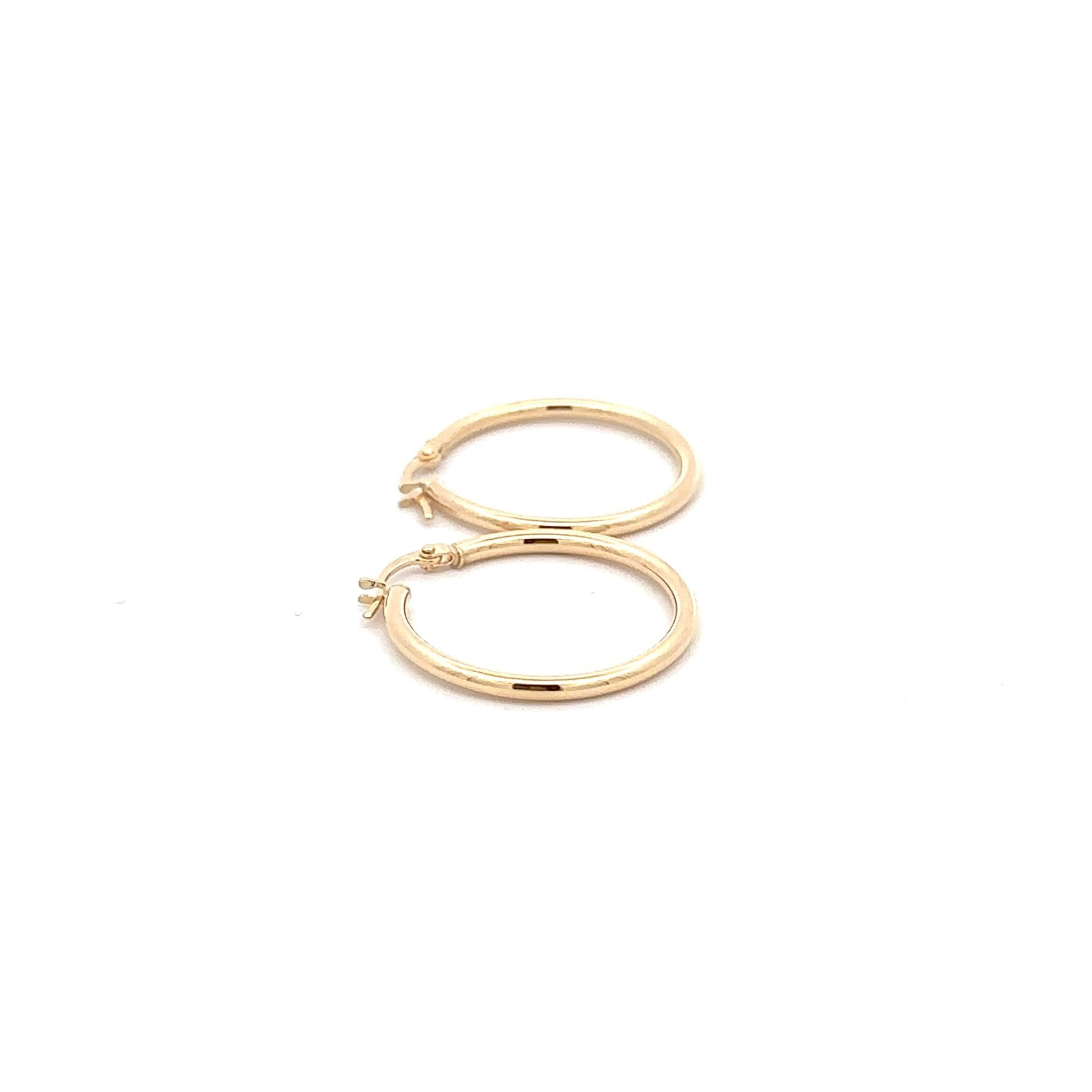 18K Gold Earrings Hoops Loops - Rafant