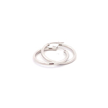 Load image into Gallery viewer, 18K White Gold Earrings Hoops 1.29 grams
