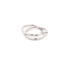 Load image into Gallery viewer, 18K White Gold Earrings Hoops 1.29 grams
