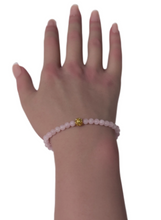 Load image into Gallery viewer, 18K Gold Money Coin Ball Lucky Charm Bracelet Mini Gemstones Natural Lapis Lazuli 4mm
