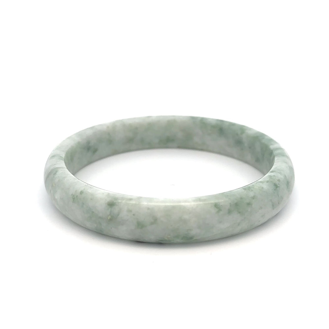 Natural Jade Gemstone Bangle Bracelet Size 7.5 inches