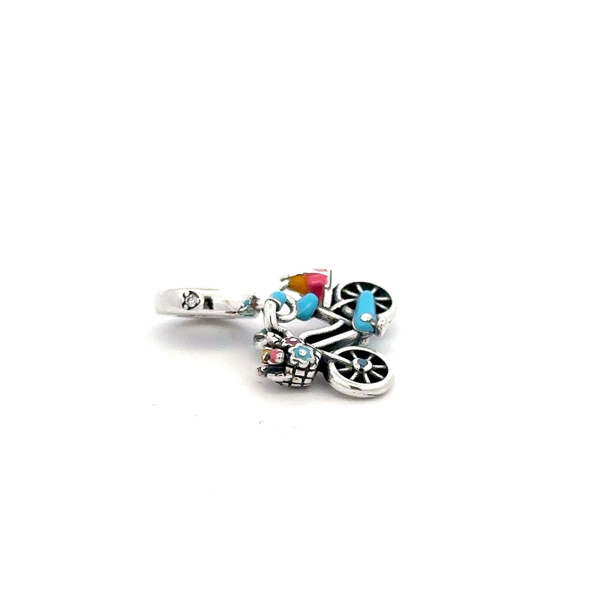 925 Sterling Silver Charm Bead For Bracelet Necklace Bike Bicycle - Rafant