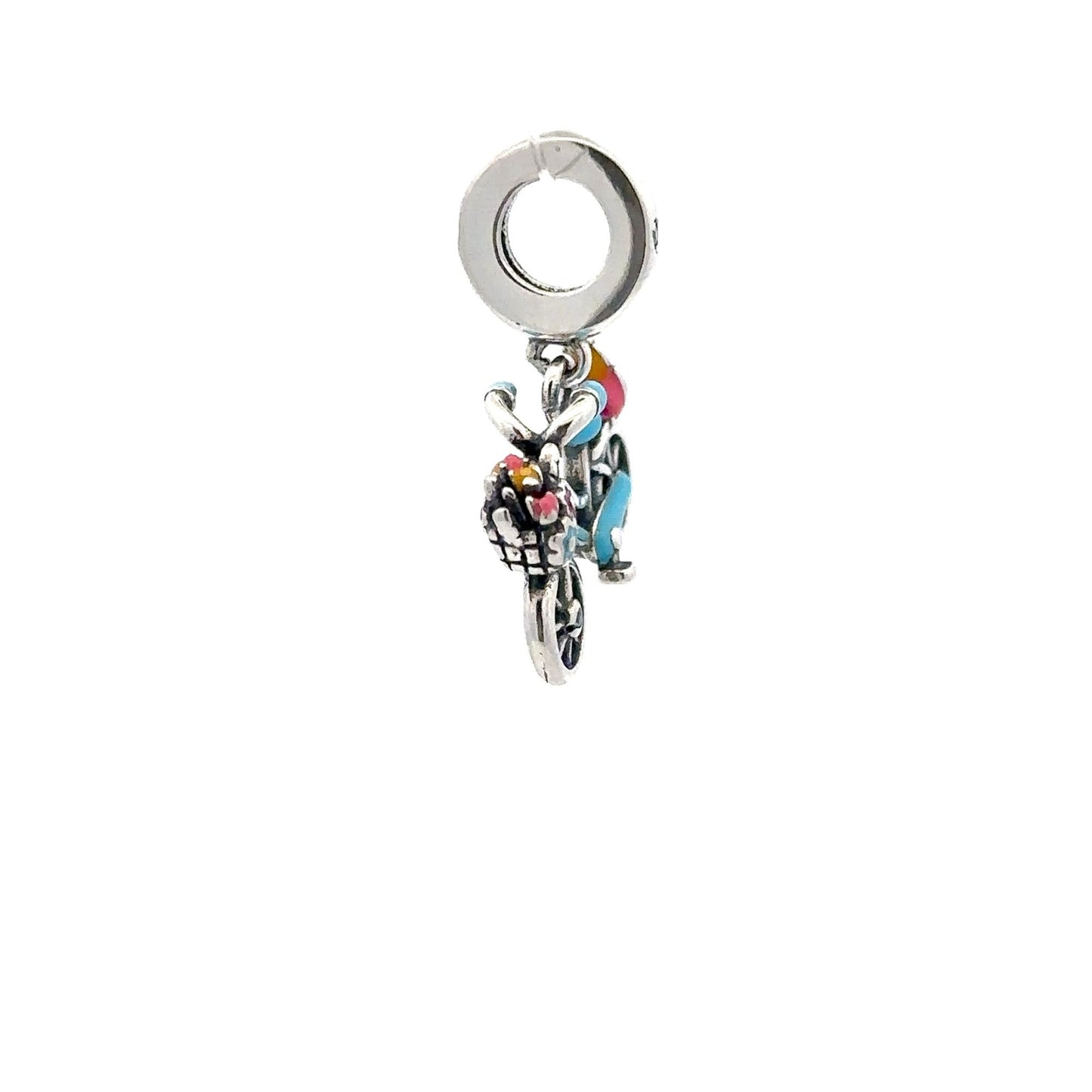 925 Sterling Silver Charm Bead For Bracelet Necklace Bike Bicycle - Rafant